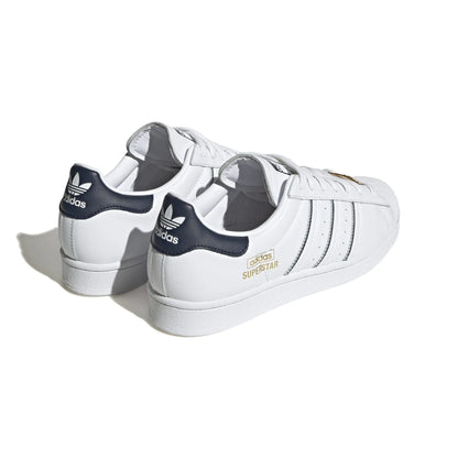 ADIDAS GY2559 SUPERSTAR MN'S (Medium) White/White/Maroon Leather Lifestyle Shoes
