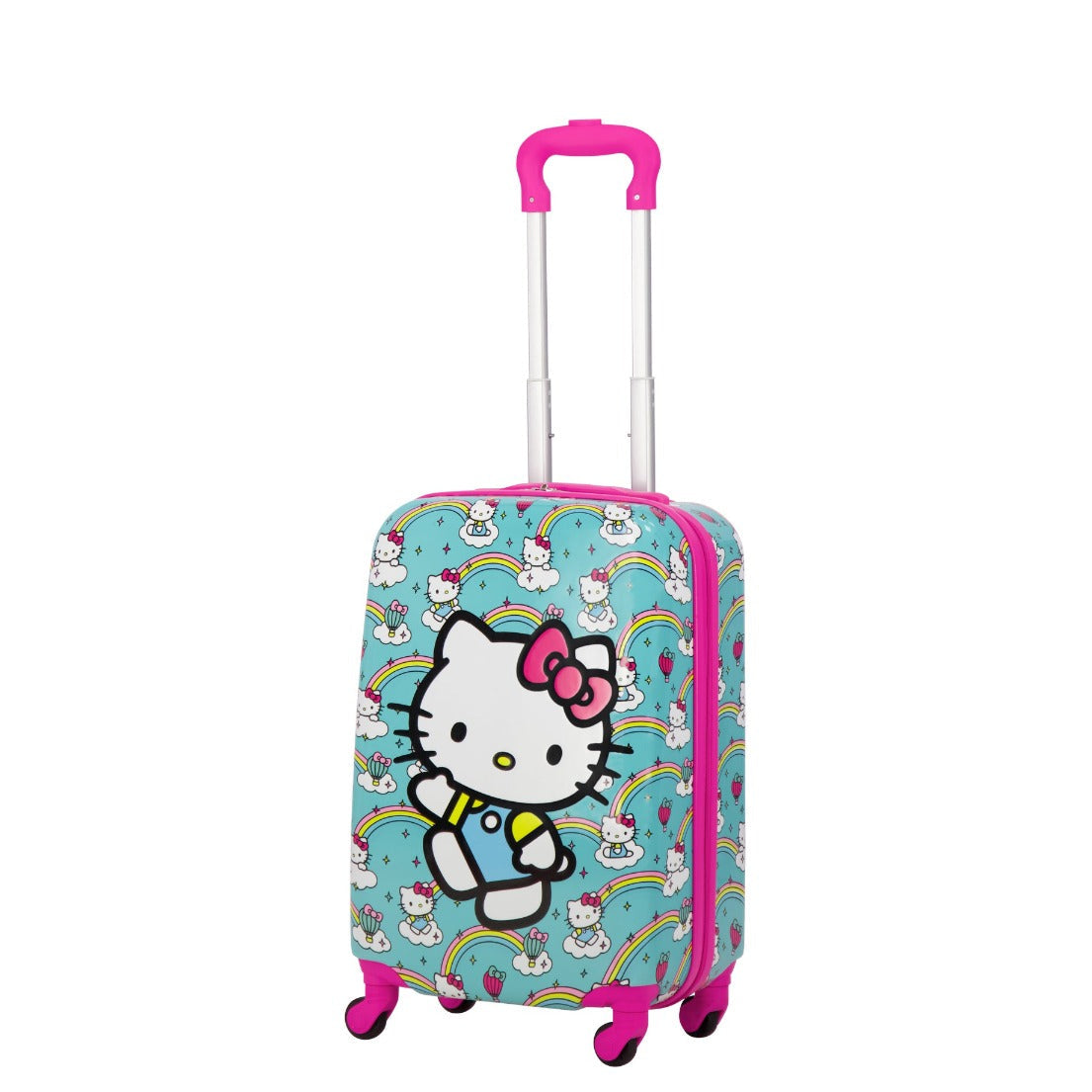 Hello Kitty Rainbows Kids 21" Sky Blue Carry-on Luggage