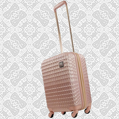 Geo 22" Carry-on Expandable Spinner Rose Gold