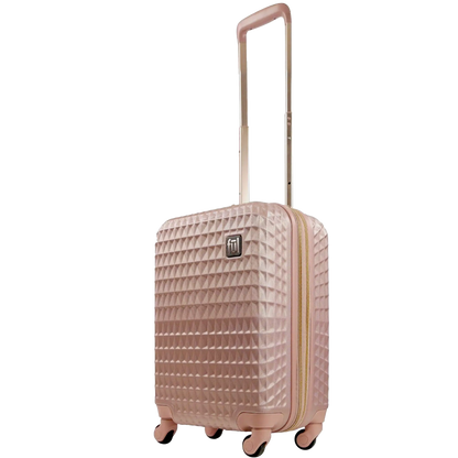 Geo 22" Carry-on Expandable Spinner Rose Gold