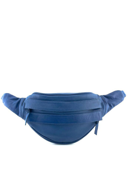 Gerald Leather Fanny Pack Waist Bag Blue