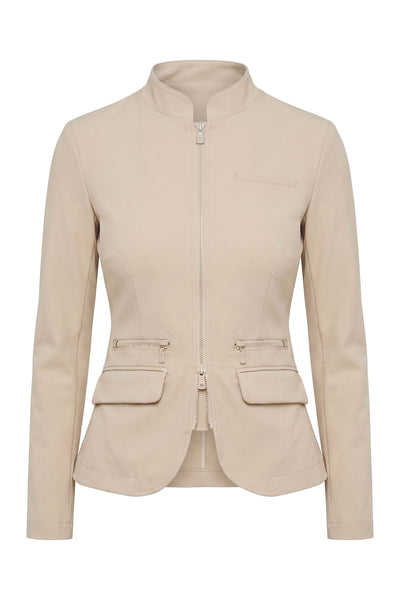 Gisela Aeroflow Zip Front Twill Blazer