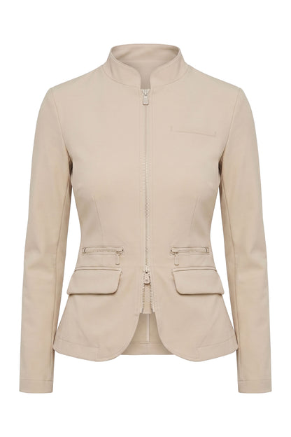 Gisela Aeroflow Zip Front Twill Blazer
