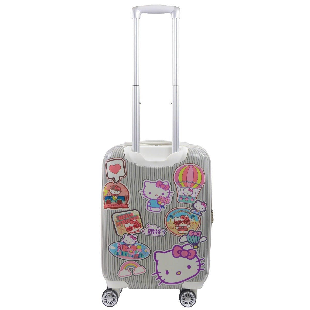 Hello Kitty Stickers 21" Carry-On Spinner Suitcase Luggage