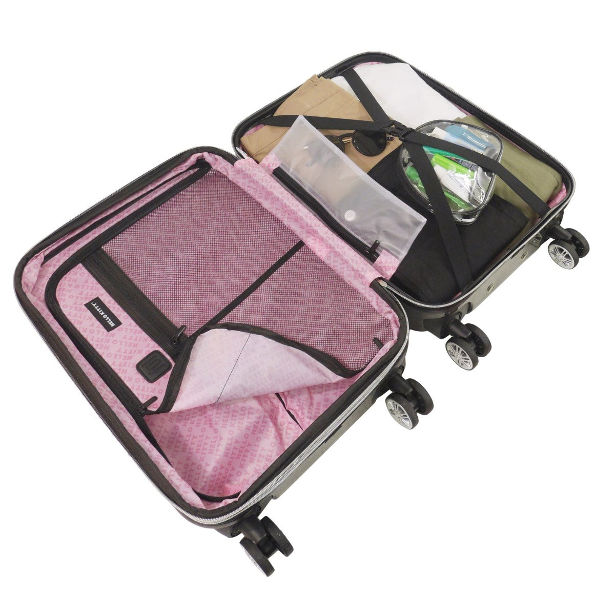 Hello Kitty Pose All Over 29.5" Hard-Sided Luggage Black