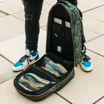 Green Camo Commuter Bag