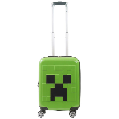 Minecraft Creeper Big face 21.5" Expandable Carry-On Spinner Suitcase