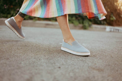 Grounding  Slip-On Shoes • Grey Bamboo Knit
