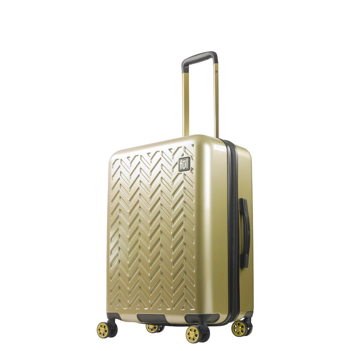 Ful Groove 27" Expandable Hardside Spinner Luggage, Gold