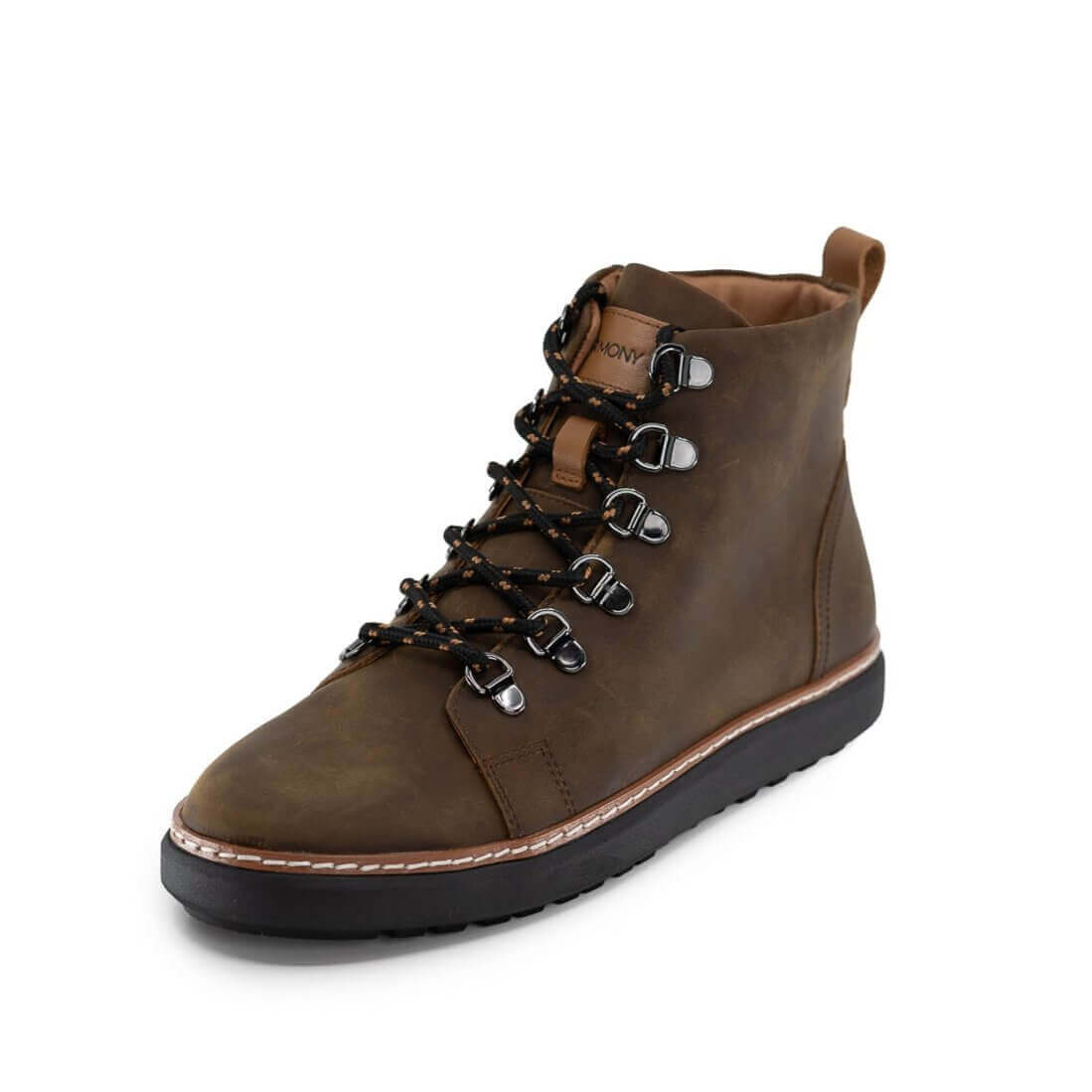 Charlie High-Top Grounding Shoes • Brown Leather