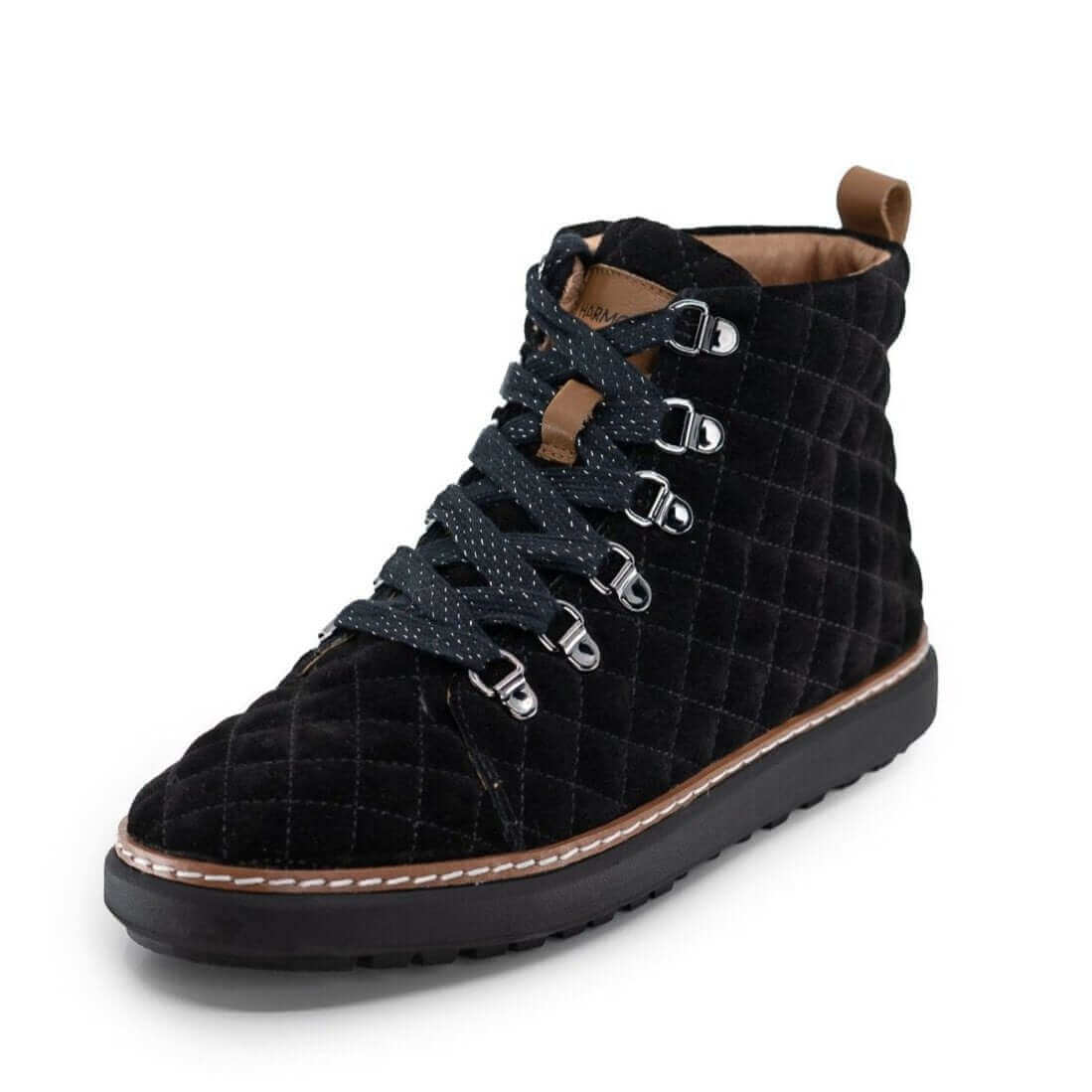 Melissa High-Top Grounding Shoes • Black Quilted