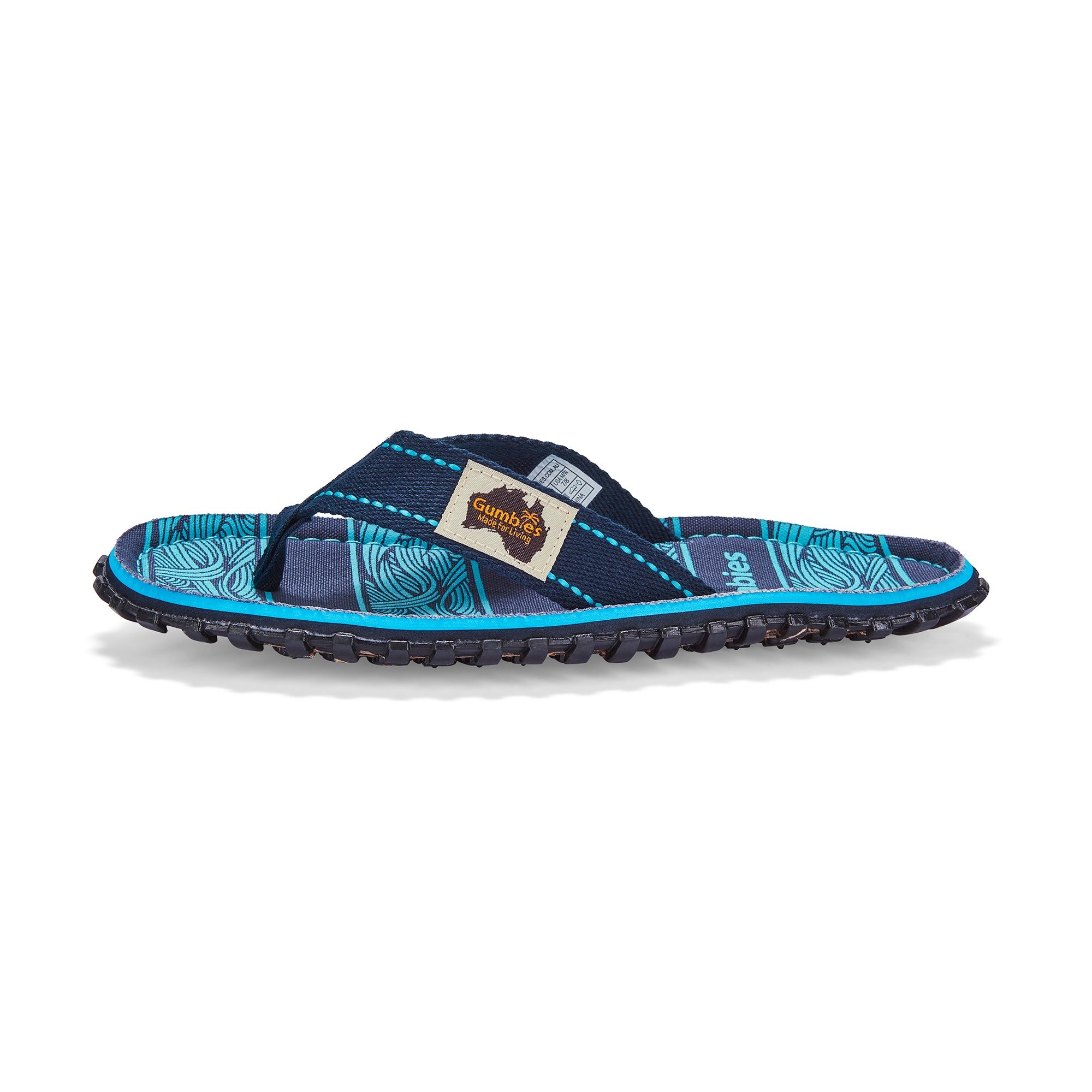 Islander Flip-Flops - Women's - Navy Waves