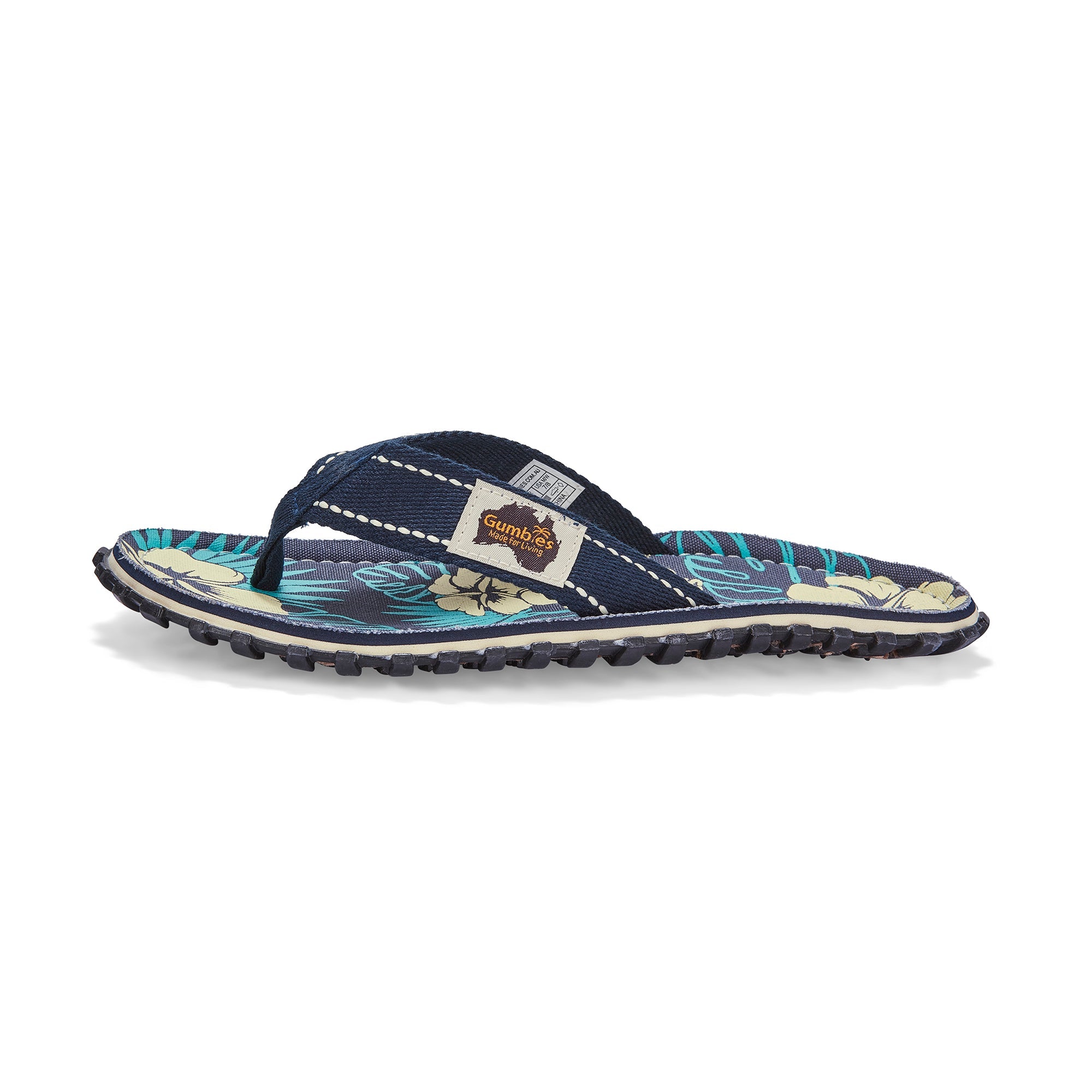 Islander Flip-Flops - Women's - Blue Hibiscus