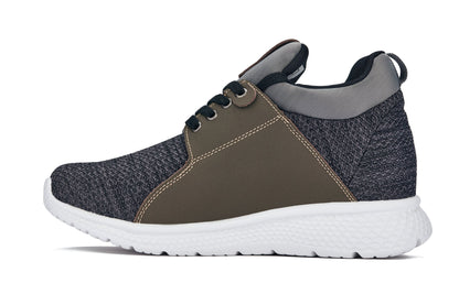 H71923 - CALTO 3.2-Inch Taller Charcoal Men's Elevator Men's Sneakers