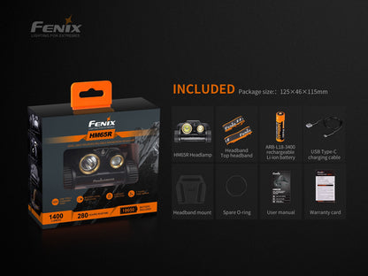 Fenix HM65R Rechargeable LED Headlamp - 1400 Lumens