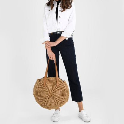 Straw Beach Tote Bag