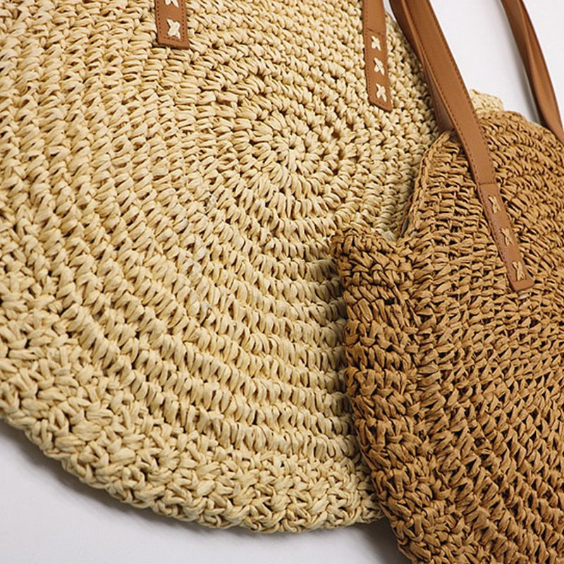 Straw Beach Tote Bag