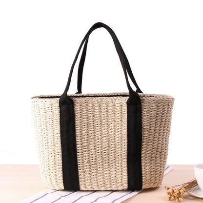 Vintage Straw Beach Bag