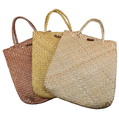 Handmade Rattan Storage Bags with Button