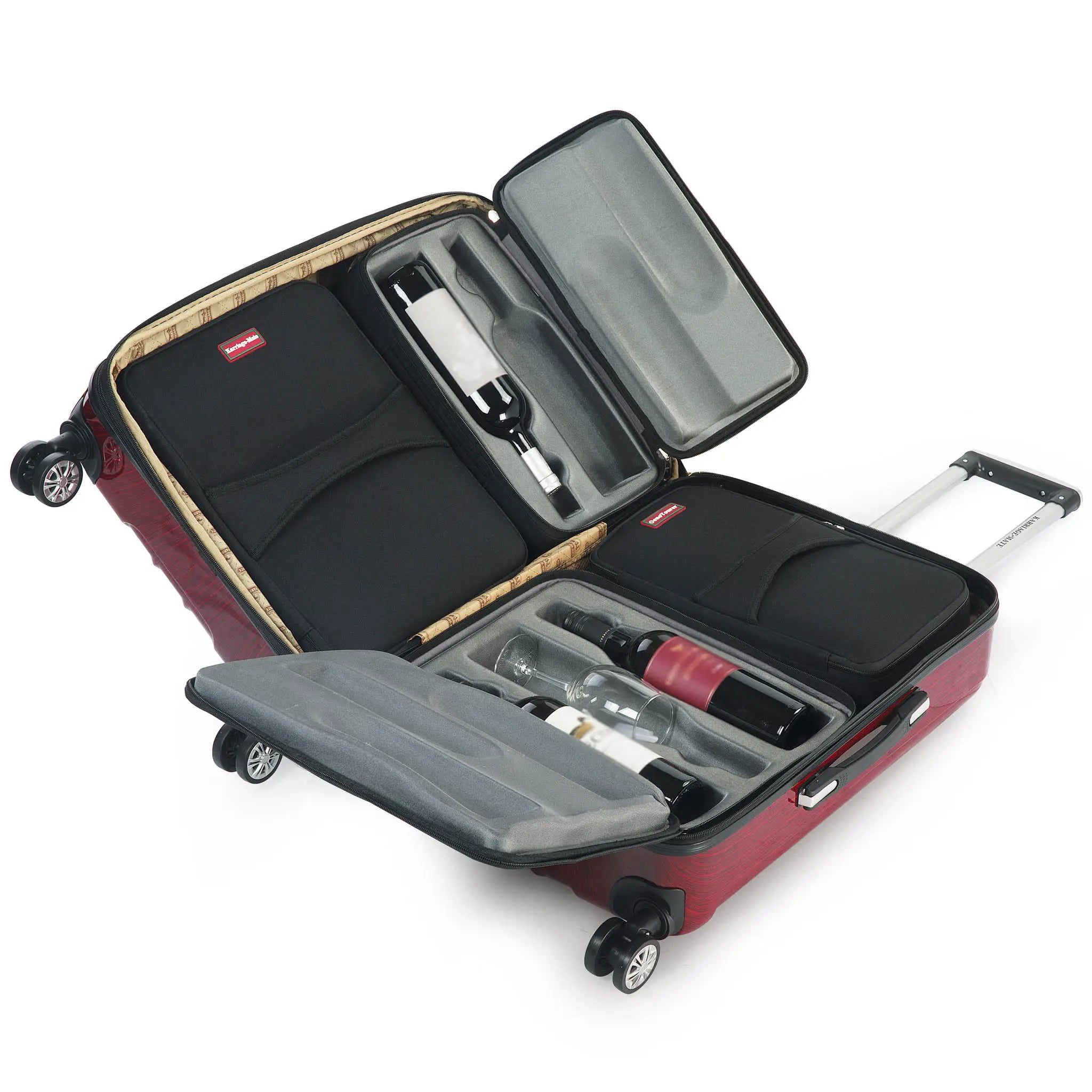 OenoTourer Wine Carrier Luggage for Carrying 10 Bottles of Wine