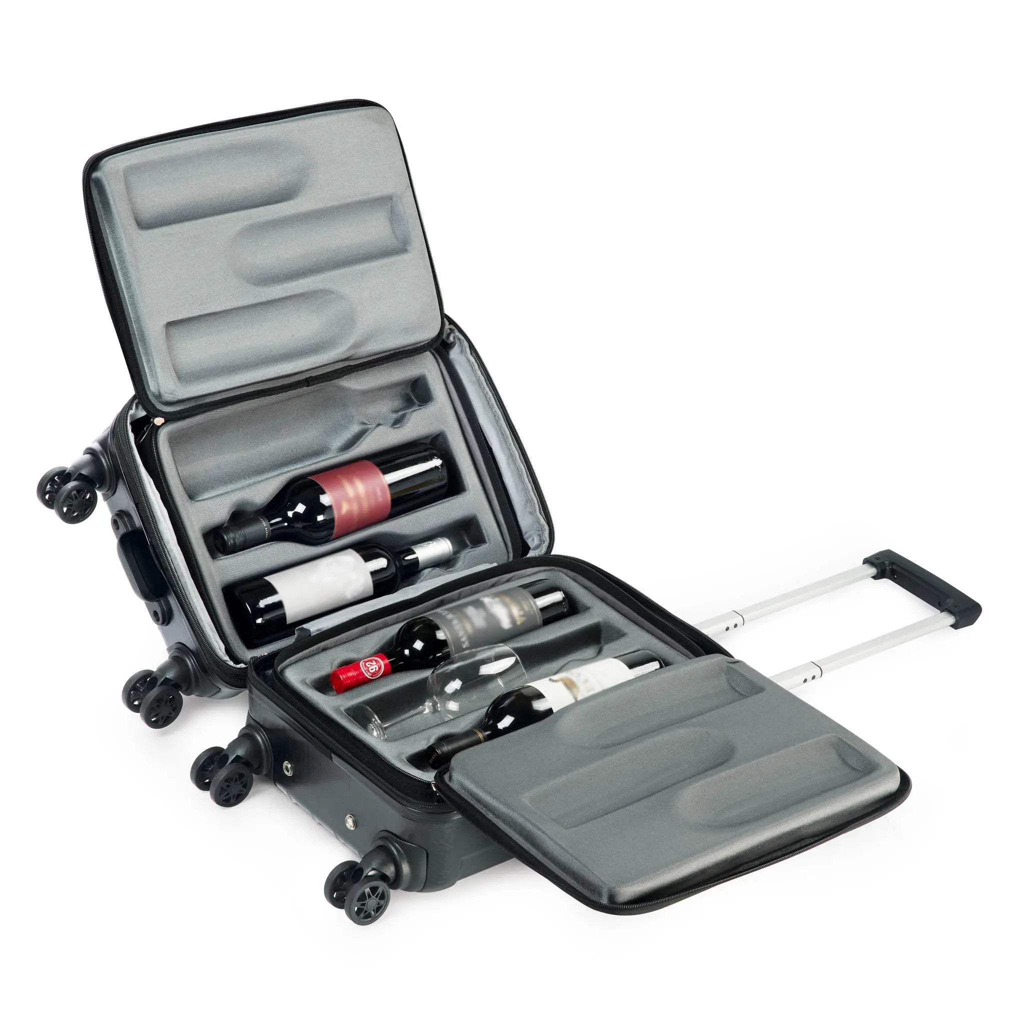 OenoTourer Wine Carrier Luggage for Carrying 6 Bottles of Wine