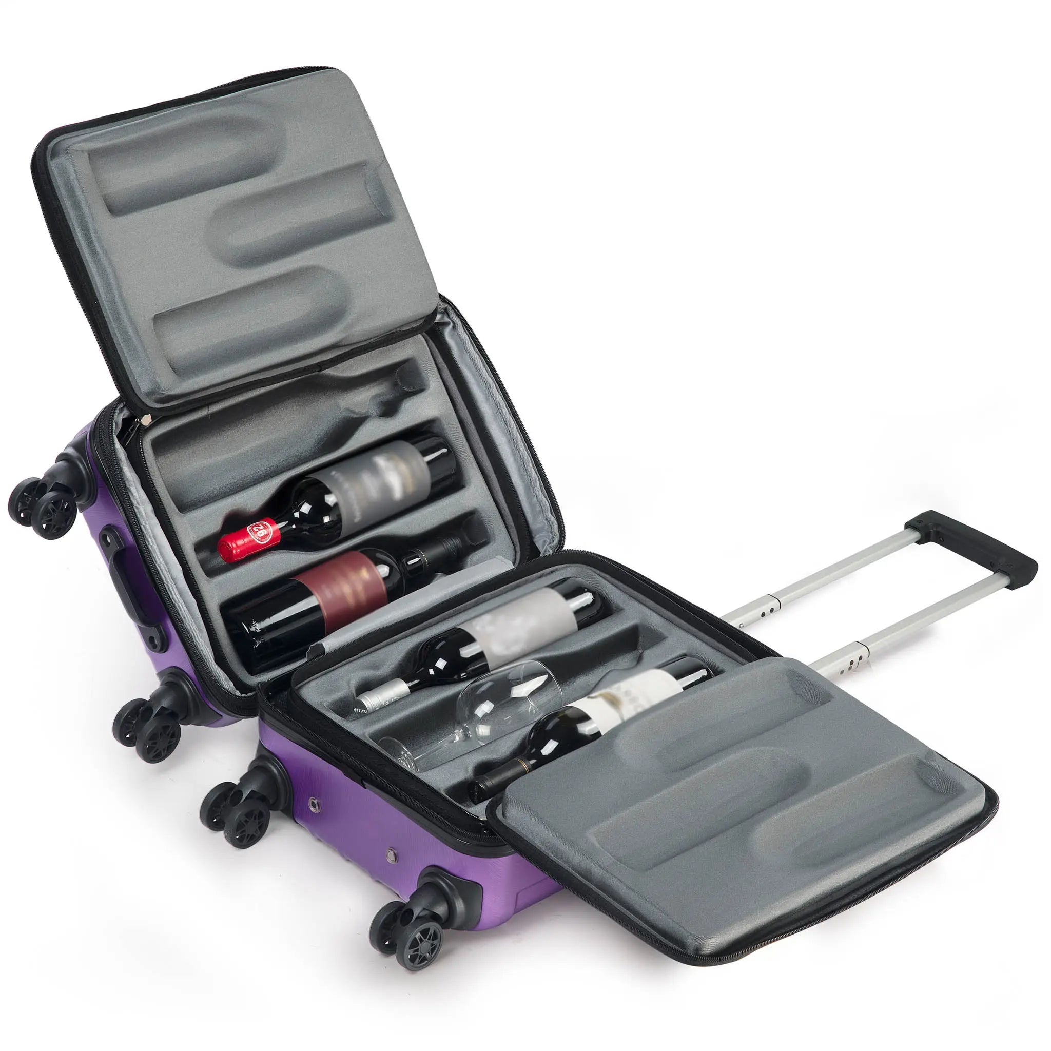 OenoTourer Wine Carrier Luggage for Carrying 6 Bottles of Wine