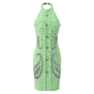 Halter Neck Party Mini Dress, 'Heavy Industry' Style, Meatpacking District, BYMANYC New York.