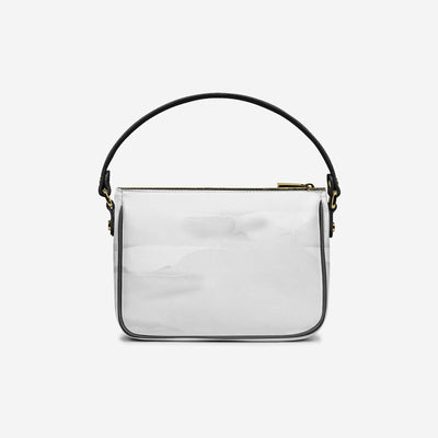 Handbag BYMANYC ® New York – Couture Vegan Vertical Band in Midnight Gold