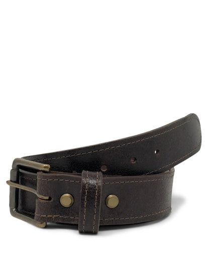 Handmade Leather Belt | Horween Java Waxed Flesh Leather |