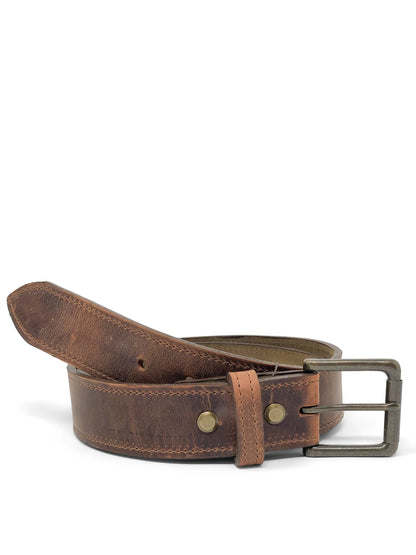 Handmade Leather Belt | Red Wing Copper Rough and Tough