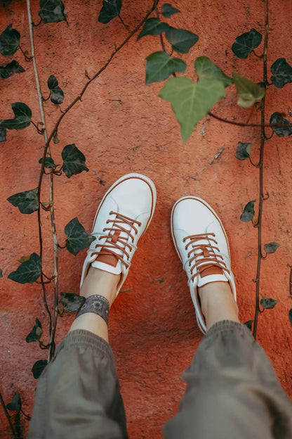 Classic Walker Grounding Shoes • White Leather