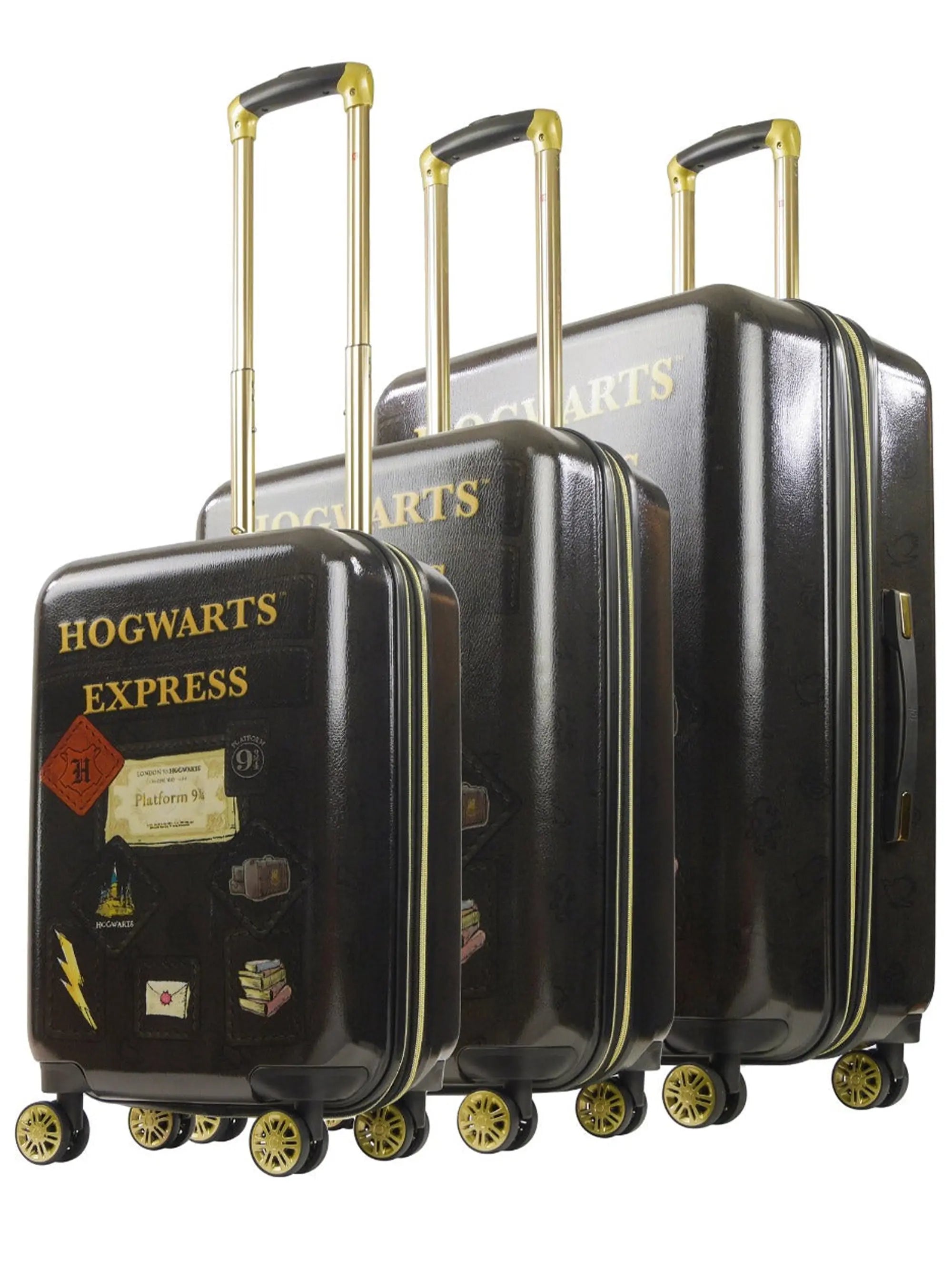 Harry Potter Hogwarts Express 3 Pcs Luggage Set Black