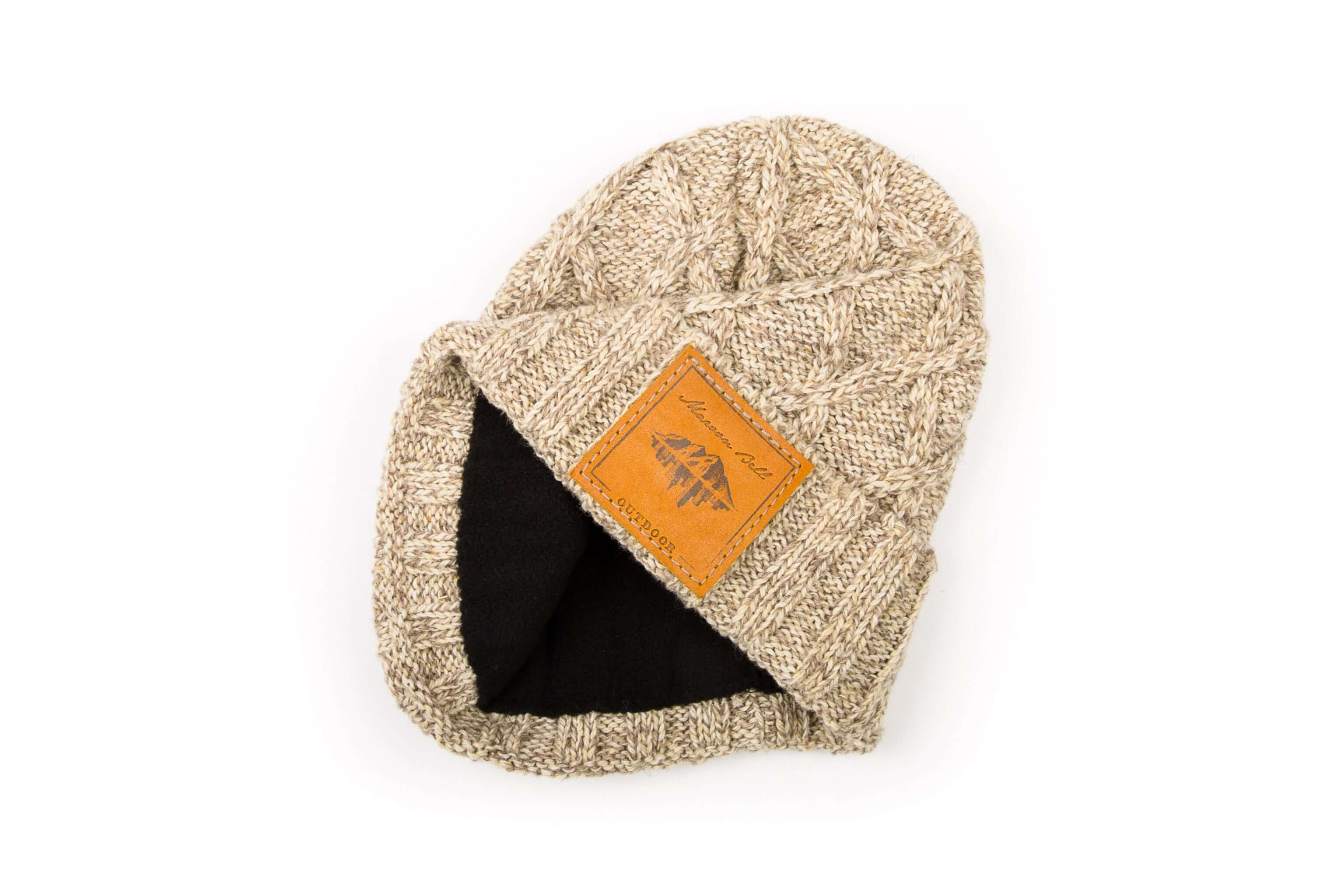 Campfire Beanie | Ribbed Knit Wool | Oatmeal