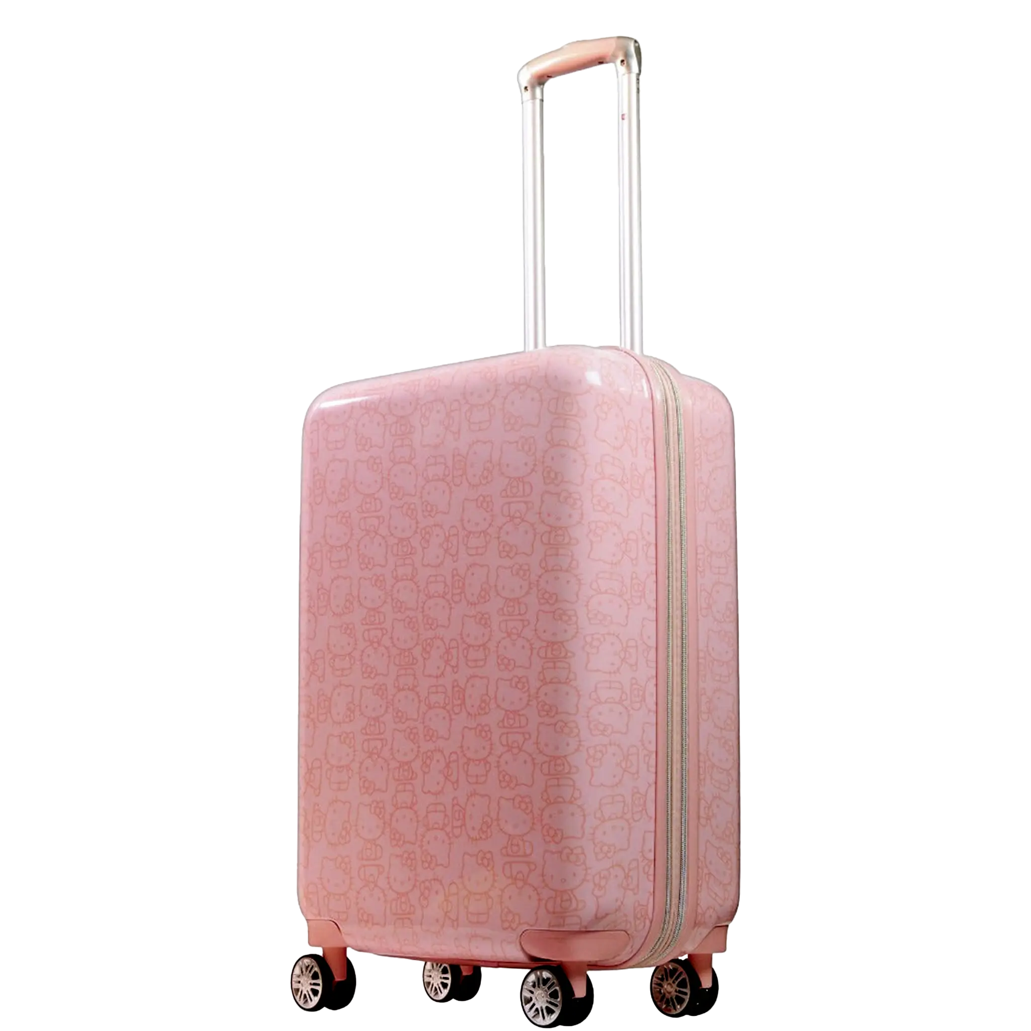 Hello Kitty Pose All Over 25.5" Hard-Sided Luggage Pink