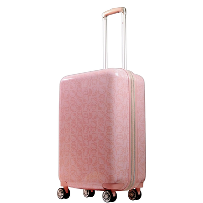 Hello Kitty Pose All Over 25.5" Hard-Sided Luggage Pink