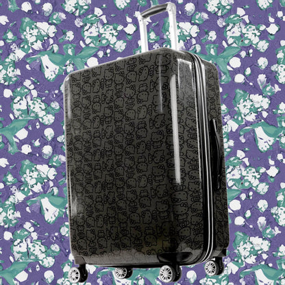 Hello Kitty Pose All Over 29.5" Hard-Sided Luggage Black