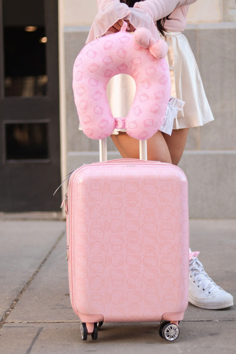 Hello Kitty Pose All Over 22" Hard-Sided Luggage Pink