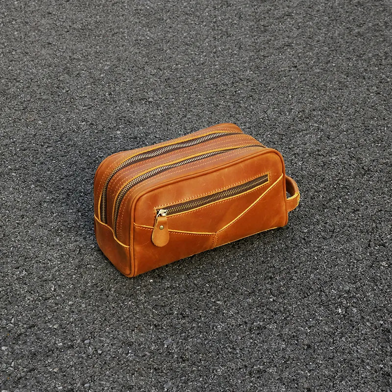 The Nomad Toiletry Bag | Genuine Leather Travel Toiletry Bag