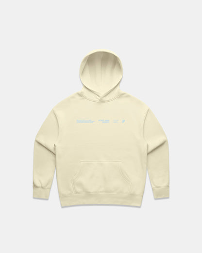 Women's Sueded Slogan Hoodie - Butter