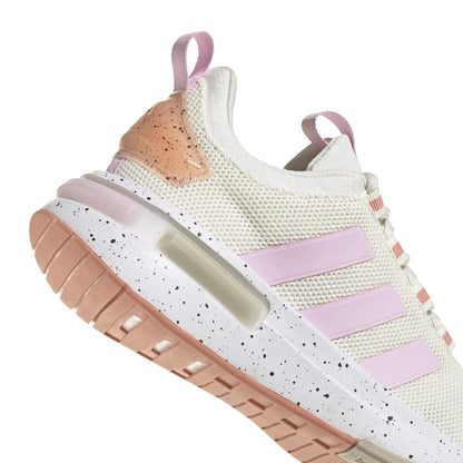ADIDAS IF0044 RACER TR23 WMN'S (Medium) White/Orchid/Beige Textile Running Shoes