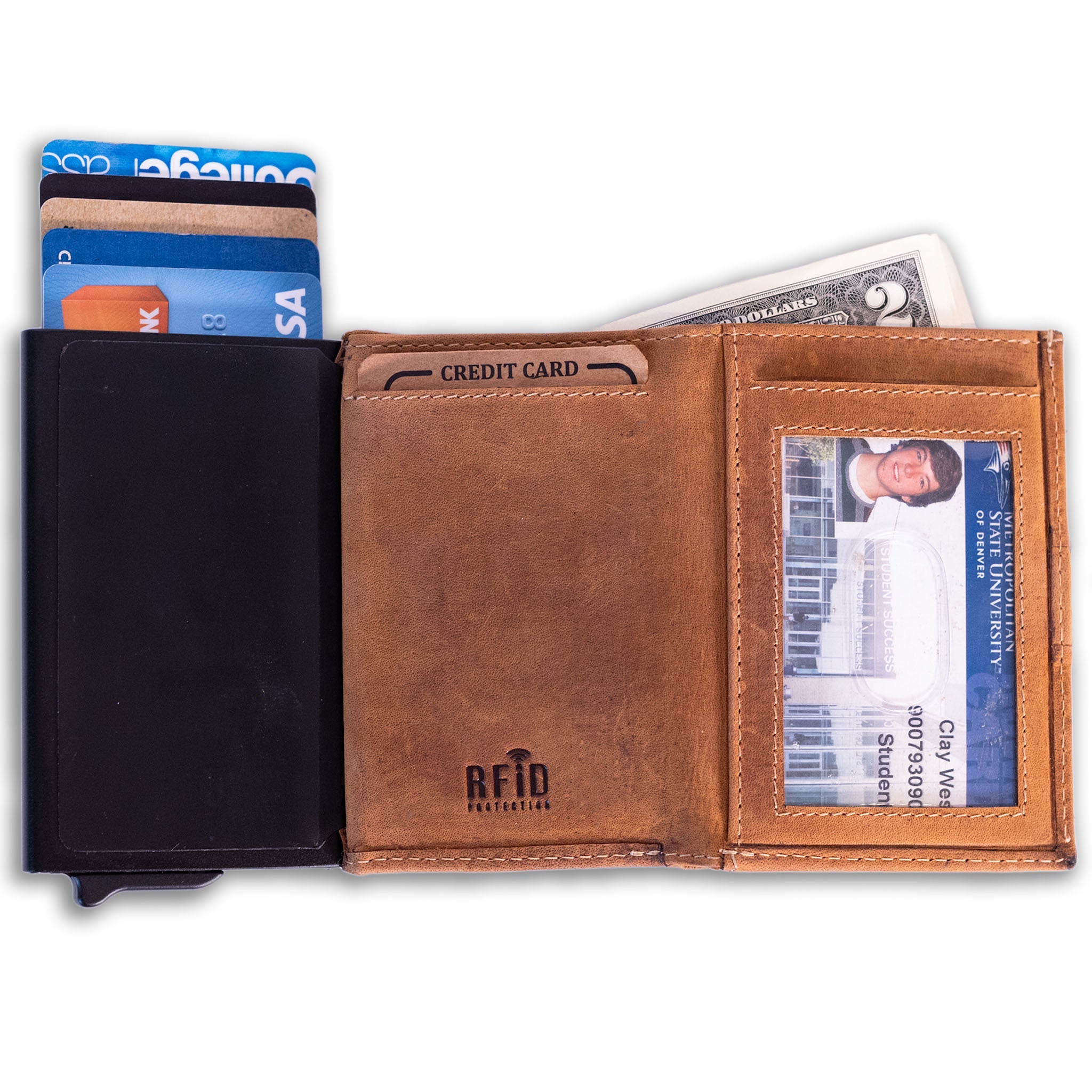 Automatic Pop-Up Bifold Wallet