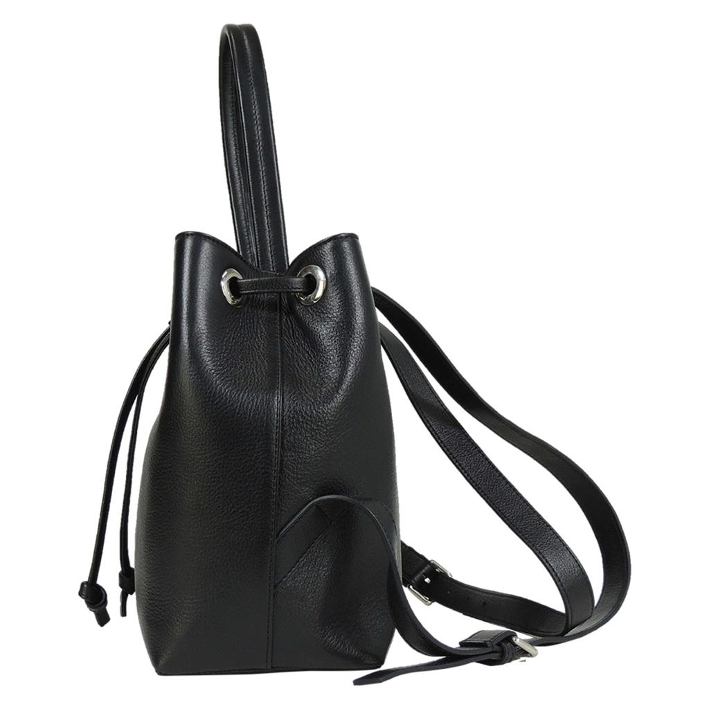 Maria Real Leather Mini Backpack Black