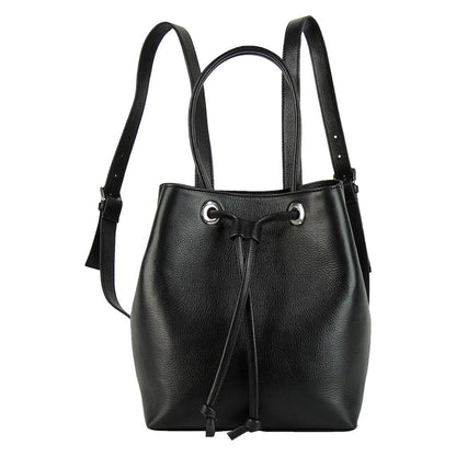 Maria Real Leather Mini Backpack Black