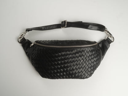 Haleiwa Woven Leather Sling Bag