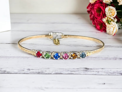 Custom Mothers Birthstone Bracelet Mid-Sized