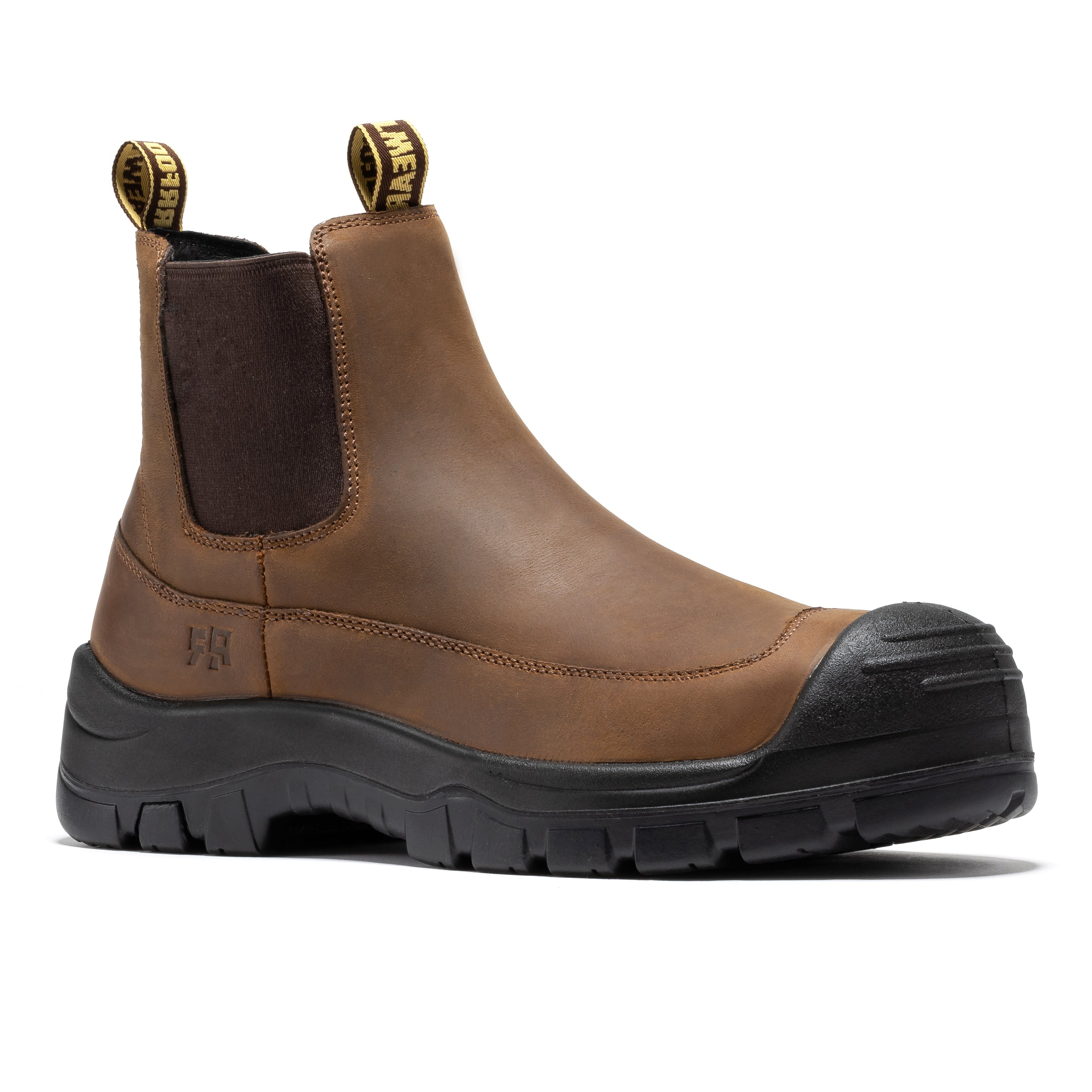 Woodland Brown 6 inch Composite Toe Pull-on Leather Work Boots AK664