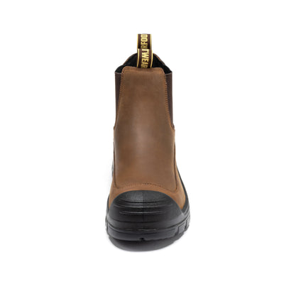 Woodland Brown 6 inch Composite Toe Pull-on Leather Work Boots AK664
