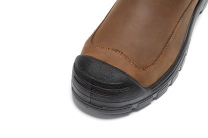 Woodland Brown 6 inch Composite Toe Pull-on Leather Work Boots AK664