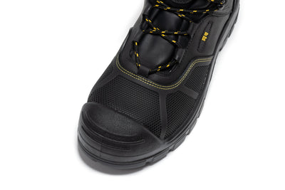 Woodland Black 6 inch Waterproof Composite Toe Leather Work Boots AK663