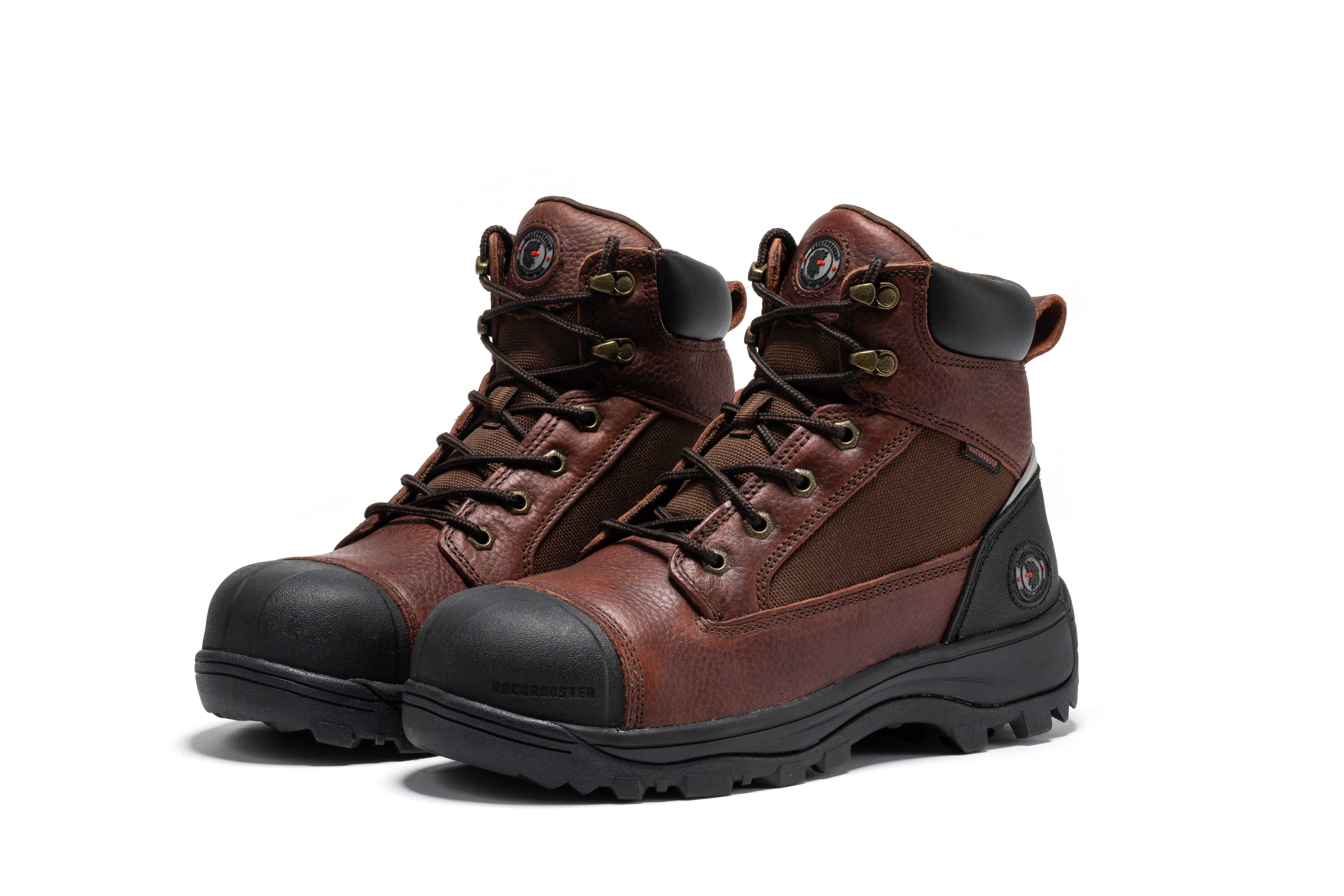 Daviston 6 inch Brown Composite Toe Waterproof Work Boots AT872